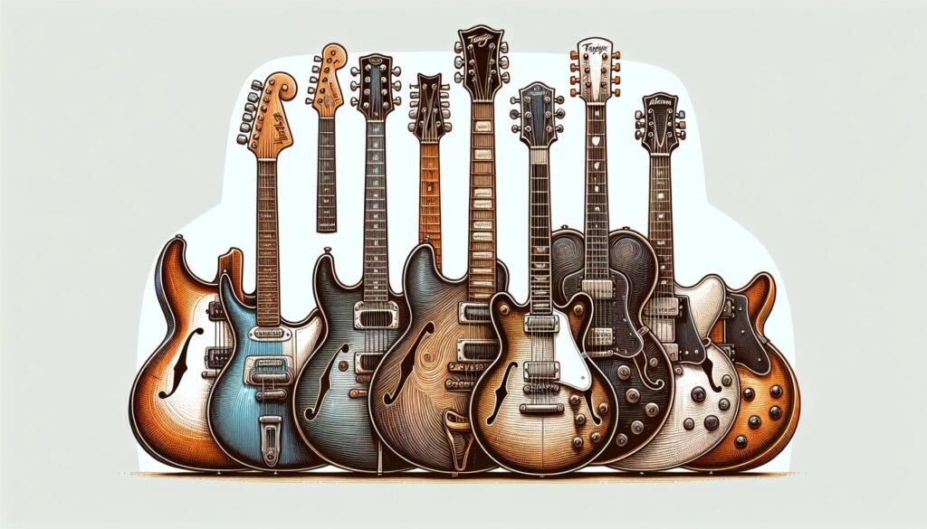 Les modèles de guitares semi hollow body avec les meilleures critiques utilisateurs