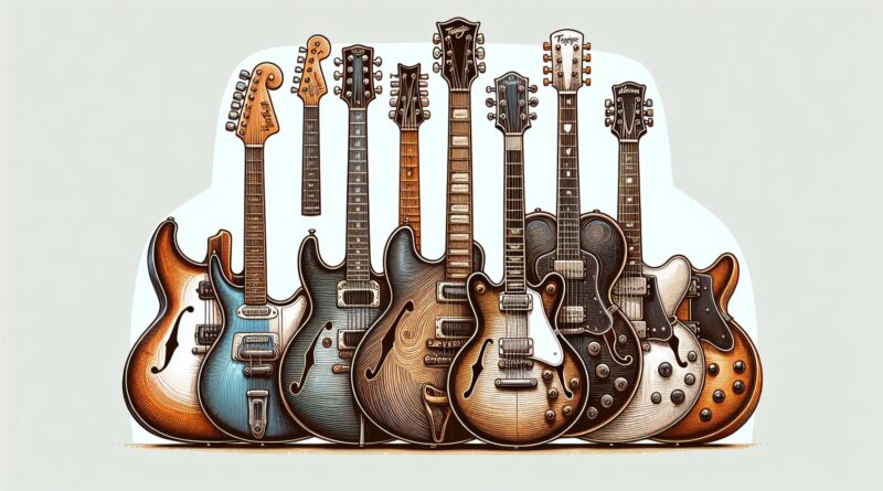 Les modèles de guitares semi hollow body avec les meilleures critiques utilisateurs