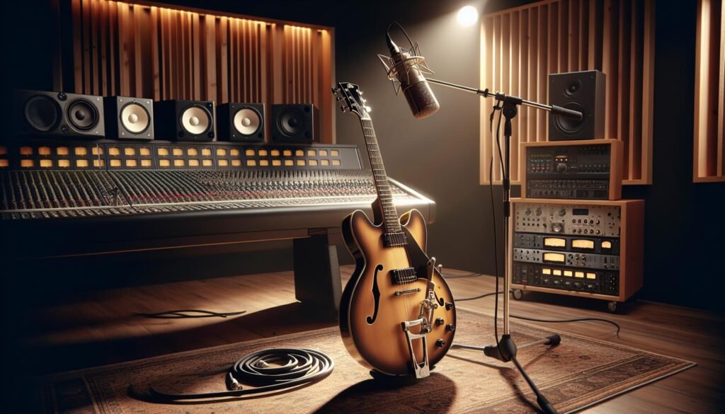 Comment choisir une guitare semi hollow body pour le studio d&rsquo;enregistrement