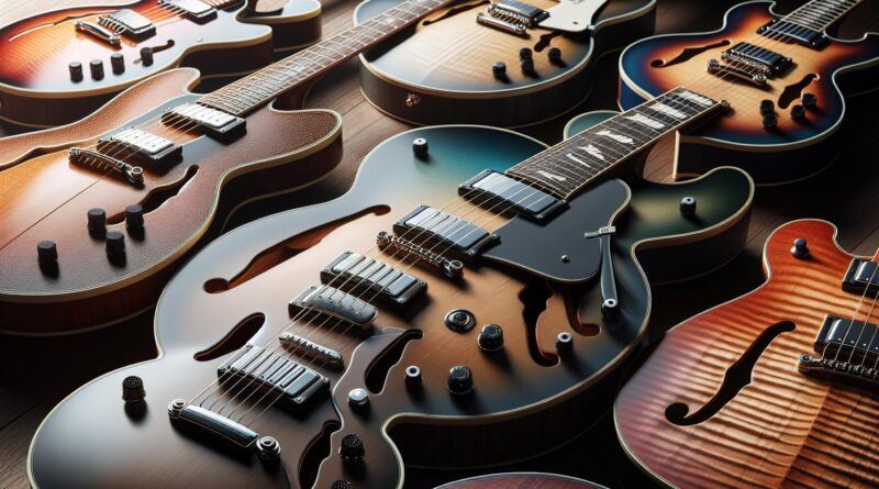 Guitares semi hollow body abordables : les meilleurs choix qualité/prix