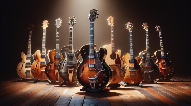 Les plus belles guitares semi hollow body du marché