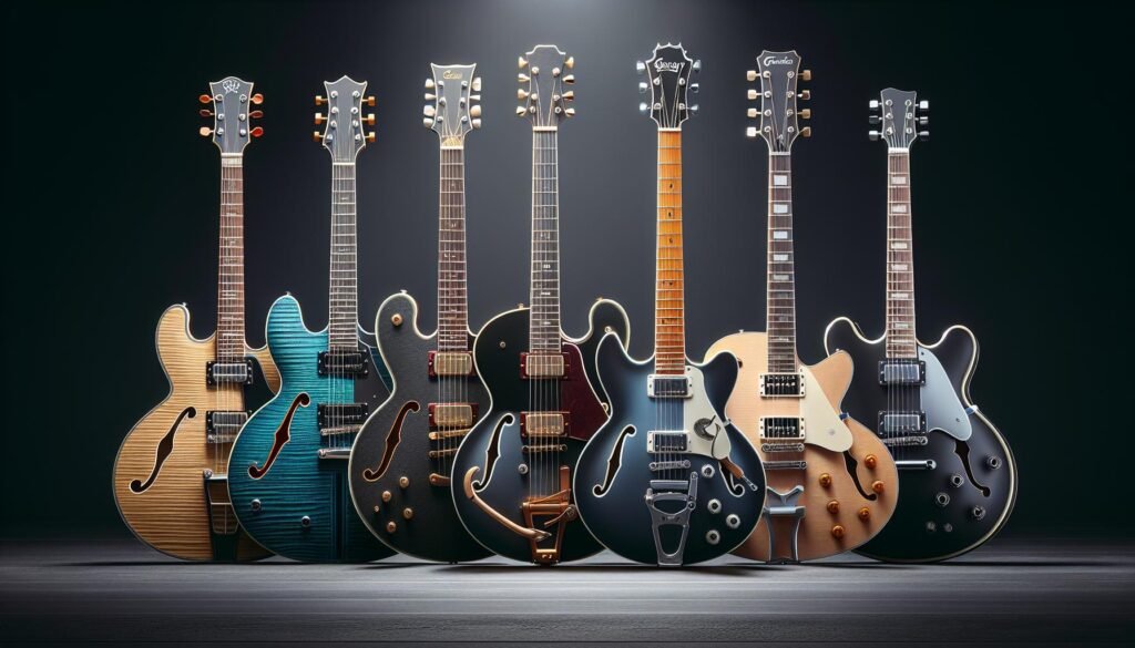 Guitares semi hollow body pour débutants : notre top 5