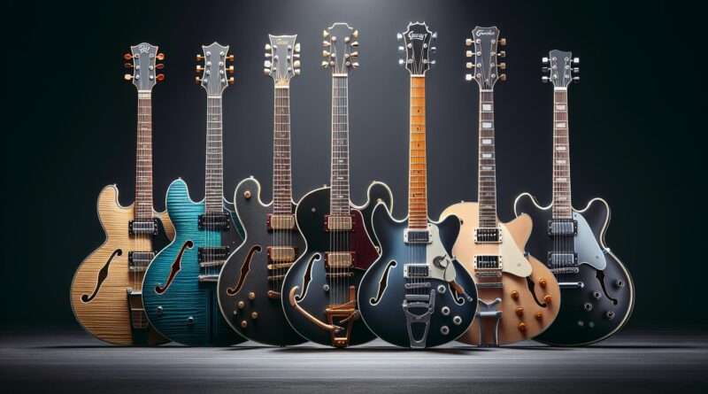 Guitares semi hollow body pour débutants : notre top 5