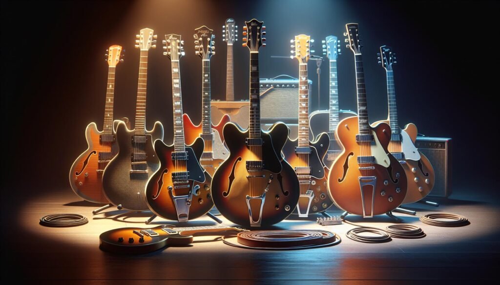 Avis des utilisateurs : les meilleures guitares semi hollow body selon les musiciens