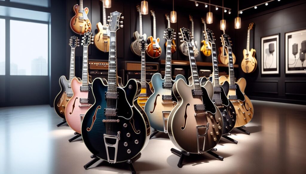 Les meilleures guitares semi hollow body pour la pop