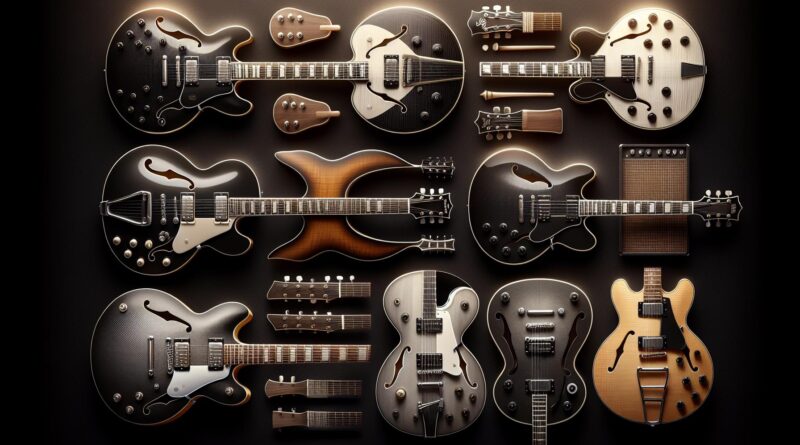 Test et avis des guitares semi hollow body à moins de 1000 euros