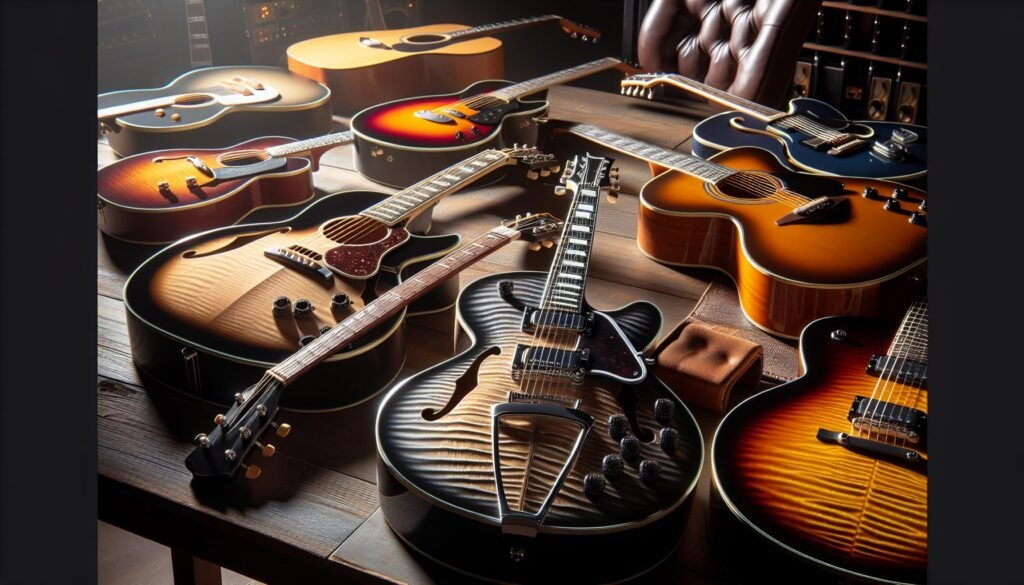 Les meilleures guitares semi hollow body pour jouer en acoustique