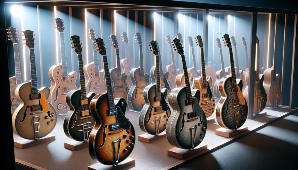Les meilleures guitares semi hollow body pour débutants en 2024