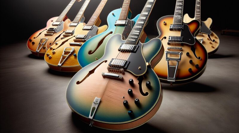 Les modèles de guitares semi hollow body avec le meilleur sustain