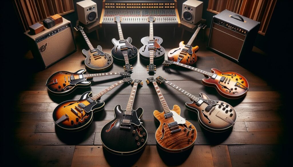 Comparatif des guitares semi hollow body pour le reggae