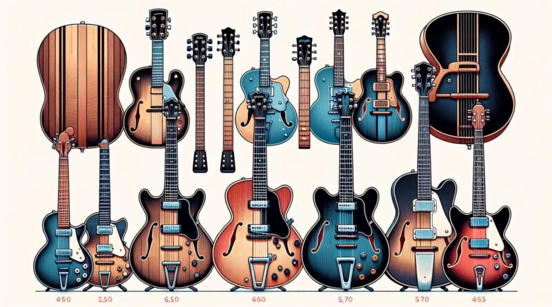 Comparatif des guitares semi hollow body pour les petites mains