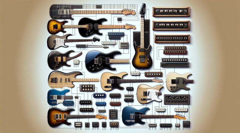 Comparatif des guitares solid body avec différents types de micros