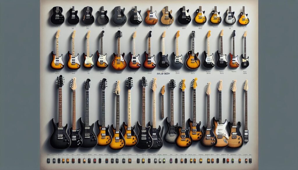 Comparatif des guitares solid body à moins de 500 euros