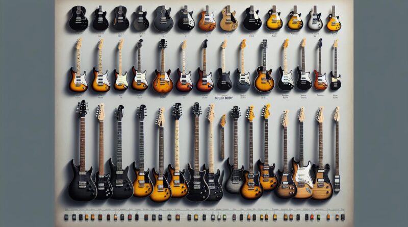 Comparatif des guitares solid body à moins de 500 euros