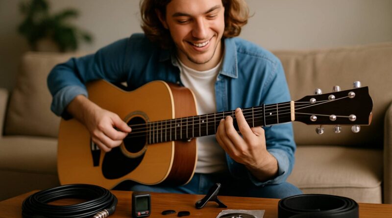 Quels accessoires sont indispensables pour tout guitariste débutant ?
