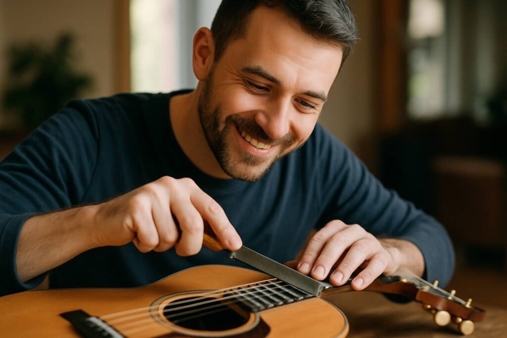Comment réparer une frette usée sans luthier ?